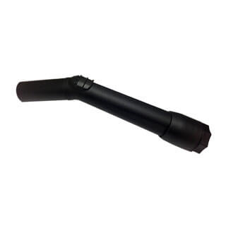 Curved Wand 1 1/4" Friction Black Plastic