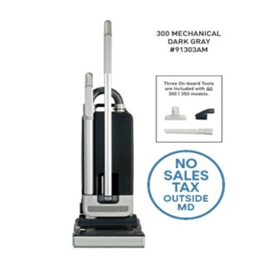 Sebo 91303AM 300 Mechanical Upright Vacuum Light Grey/Grey Black