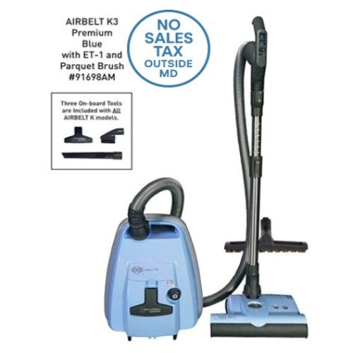 Sebo 90687AM Airbelt K3 Canister Vacuum with ET-1 Powerhead