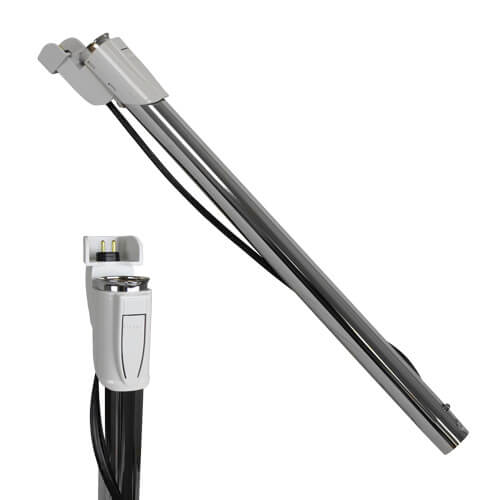 36291 Upper Wand with Flush Cord Management Gray