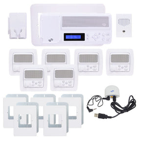 IntraSonic RETRO-MVPAC 5-Room Vertical Intercom Kit White With Bluetooth
