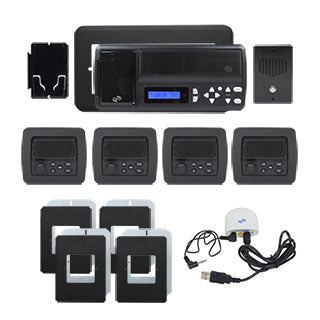 IntraSonic RETRO-MV4PACB 4-Room Black Vertical Intercom Kit W-Bluetooth
