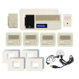 IntraSonic RETRO-MH4PACA 4-Room Horizontal Intercom Kit Almond W-Bluetooth