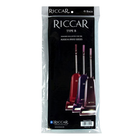 Riccar C15-6 Paper Bags For 8000 Series Type B 6-Pk