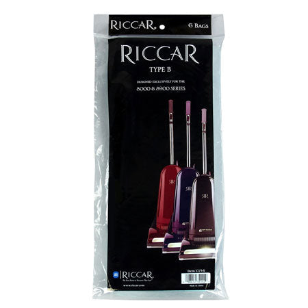 Riccar C15-6 Paper Bags For 8000 Series Type B 6-Pk