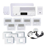IntraSonic RETRO-MHPAC 5-Room Horizontal Intercom Kit with Bluetooth White