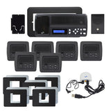IntraSonic RETRO-MHPACB 5-Room Horizontal Intercom Kit Black W-Bluetooth