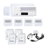 IntraSonic RETRO-MV4PAC 4-Room White Vertical Intercom Kit with Bluetooth