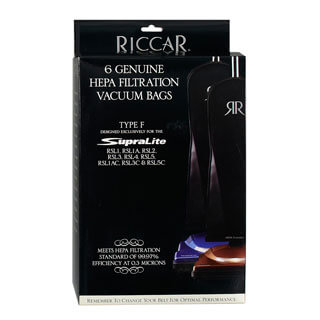 Riccar RFH-6 Hepa Bags For R10E And RSL Series Type F 6-Pk