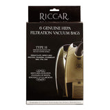 Riccar RHH-6 Hepa Bags For Most Canisters Type H 6-Pk