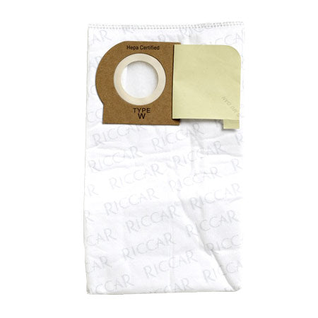 Riccar RWH-6 Hepa Bags Brilliance Series Except R30 Type W 6-Pk