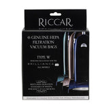 Riccar RWH-6 Hepa Bags Brilliance Series Except R30 Type W 6-Pk